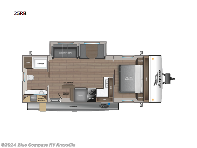 2024 Jayco Jay Feather 25RB - New Travel Trailer For Sale by Blue Compass RV Knoxville in Louisville, Tennessee