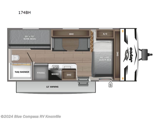 2024 Jayco Jay Flight SLX 174BH - New Travel Trailer For Sale by Blue Compass RV Knoxville in Louisville, Tennessee