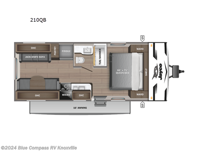 2024 Jayco Jay Flight SLX 210QB - New Travel Trailer For Sale by Blue Compass RV Knoxville in Louisville, Tennessee
