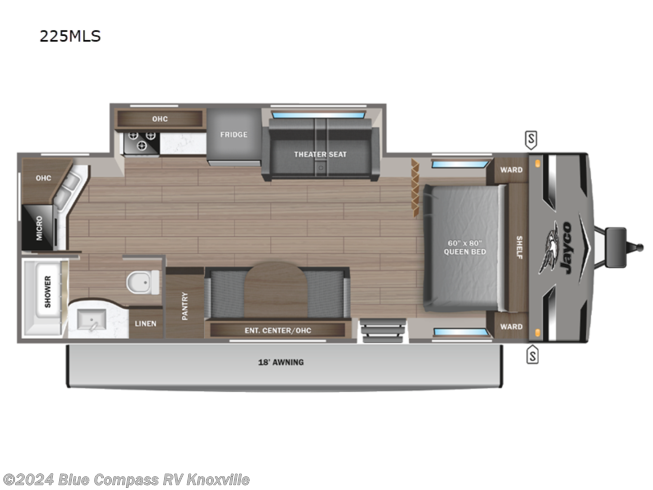 2024 Jayco Jay Flight 225MLS - New Travel Trailer For Sale by Blue Compass RV Knoxville in Louisville, Tennessee