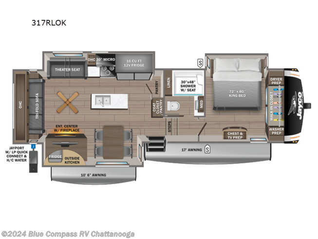2024 Jayco Eagle 317RLOK - New Fifth Wheel For Sale by Blue Compass RV Chattanooga in Ringgold, Georgia