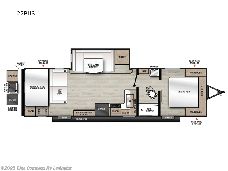 Call now about this 2026 Forest River Aurora Light 28BHS! 2026 Forest River Aurora Light 28BHS - New Travel Trailer For Sale by Blue Compass RV Lexington in Georgetown, Kentucky features Slideout