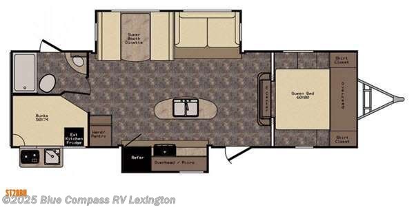 Call now about this 2015 CrossRoads Sunset Trail Reserve ST28BH! 2015 CrossRoads Sunset Trail Reserve ST28BH - Used Travel Trailer For Sale by Blue Compass RV Lexington in Georgetown, Kentucky features Slideout
