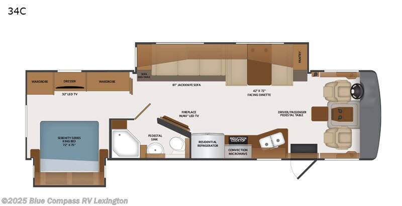 Call now about this 2019 Fleetwood Southwind 34C! 2019 Fleetwood Southwind 34C - Used Class A For Sale by Blue Compass RV Lexington in Georgetown, Kentucky features Slideout