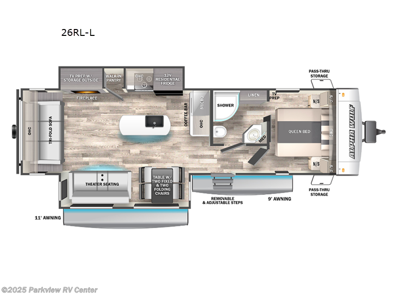 Call now about this 2023 Forest River Cherokee Alpha Wolf 26RL-L! 2023 Forest River Cherokee Alpha Wolf 26RL-L - Used Travel Trailer For Sale by Parkview RV Center in Smyrna, Delaware features Slideout