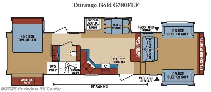 Call now about this 2016 K-Z Durango Gold G380FLF! 2016 K-Z Durango Gold G380FLF - Used Fifth Wheel For Sale by Parkview RV Center in Smyrna, Delaware