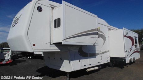 Here is your chance to steal a high line fifth wheel. Loaded with all the extras you would expect. Call 866-733-2829 for all the options and to schedule your free live virtual tour. 