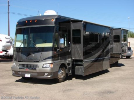 &lt;p&gt;&amp;nbsp;&lt;/p&gt;

&lt;p&gt;This 2006 Winnebago Adventurer is a beautiful class A with some gorgeous high-end features.&amp;nbsp; Features include: large four-door refrigerator with ice, pull-out pantry, solid surface counter tops, convection microwave oven, built-in washer/dryer, fantastic fan, fully automatic leveling jacks, power sofa, power sun visors, thermal pane windows, power patio awning, TV, DVD, VCR, 5.1 surround sound, satellite dish, built-in entertainment center, European lounge chair, and full body paint. For complete information call us toll free at 888-545-8314.&lt;/p&gt;

