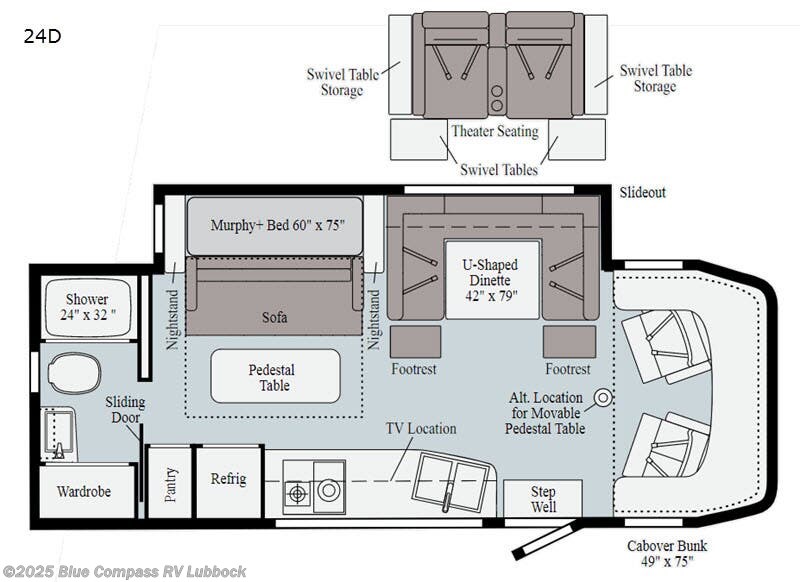Call now about this 2021 Winnebago View 24D! 2021 Winnebago View 24D - Used Class C For Sale by Blue Compass RV Lubbock in Lubbock, Texas features Slideout