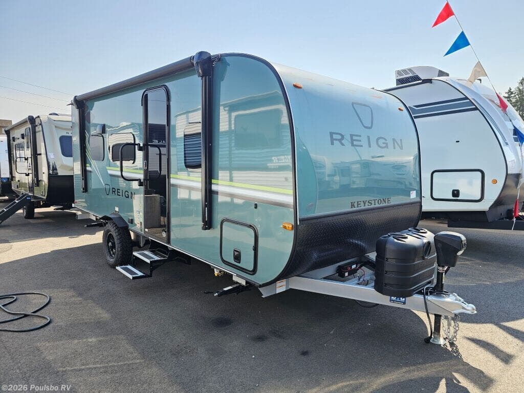 Email now about this 2026 Keystone Reign 18RB! New 2026 Keystone Reign 18RB available in Kent, Washington