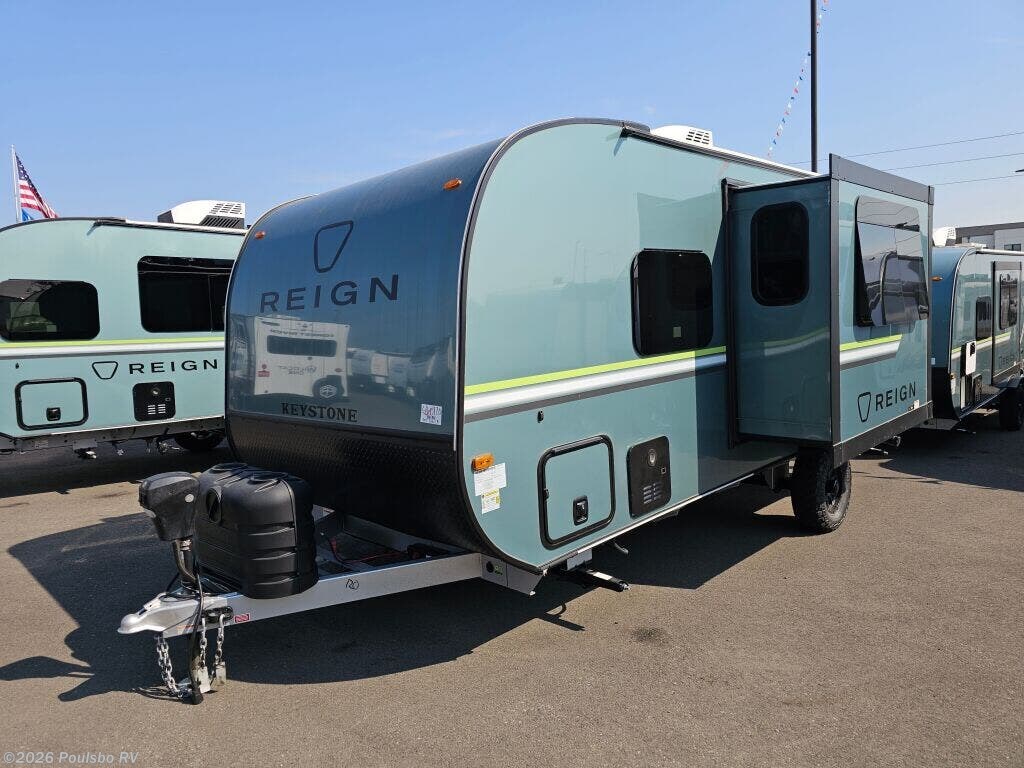 Contact us now about this 2026 Keystone Reign 18RB! 2026 Reign 18RB by Keystone from Poulsbo RV in Kent, Washington