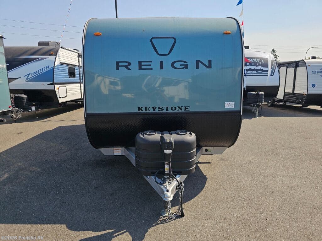 Call now about this 2026 Keystone Reign 18RB! 2026 Keystone Reign 18RB - New Travel Trailer For Sale by Poulsbo RV in Kent, Washington features Awning