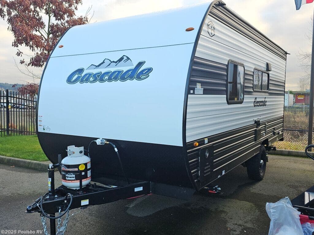 Call now about this 2025 Forest River Cascade 16FQW! 2025 Forest River Cascade 16FQW - New Travel Trailer For Sale by Poulsbo RV in Sumner, Washington features Awning