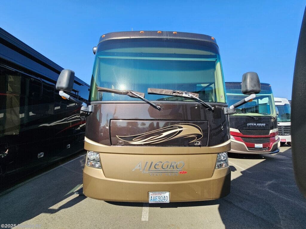 Call now about this 2012 Tiffin Allegro Red 34 QFA! 2012 Tiffin Allegro Red 34 QFA - Used Class A For Sale by Poulsbo RV in Sumner, Washington features Awning