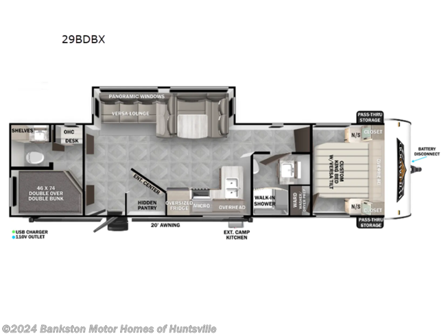 New 2024 Forest River Wildwood 29BDBX available in Huntsville, Alabama