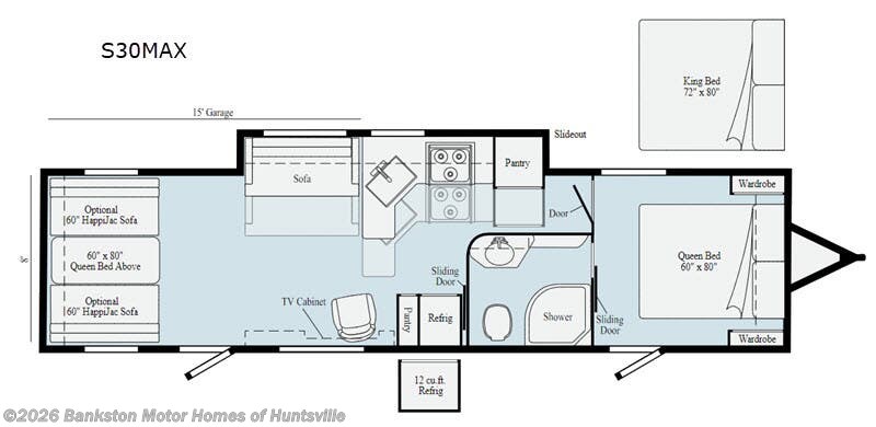 Call now about this 2021 Winnebago Spyder S30MAX! 2021 Winnebago Spyder S30MAX - Used Toy Hauler For Sale by Bankston Motor Homes of Huntsville in Huntsville, Alabama features Slideout
