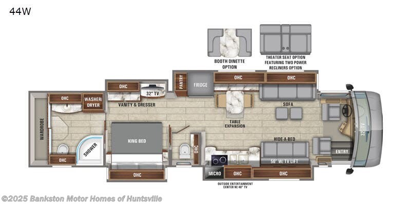 Call now about this 2020 Entegra Coach Anthem 44W! 2020 Entegra Coach Anthem 44W - Used Class A For Sale by Bankston Motor Homes of Huntsville in Huntsville, Alabama features Slideout