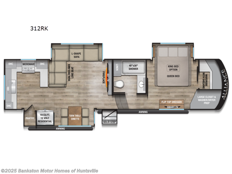 Email now about this 2026 Alliance RV Paradigm 312RK! New 2026 Alliance RV Paradigm 312RK available in Huntsville, Alabama