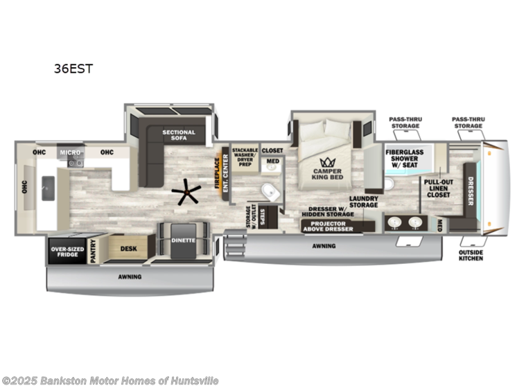 Email now about this 2026 Forest River Sabre 36EST! New 2026 Forest River Sabre 36EST available in Huntsville, Alabama