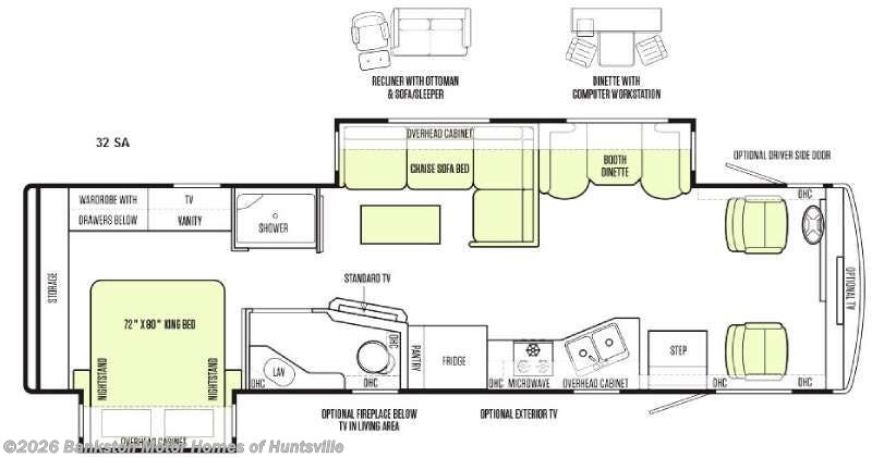 Call now about this 2015 Tiffin Allegro 32 SA! 2015 Tiffin Allegro 32 SA - Used Class A For Sale by Bankston Motor Homes of Huntsville in Huntsville, Alabama features Slideout
