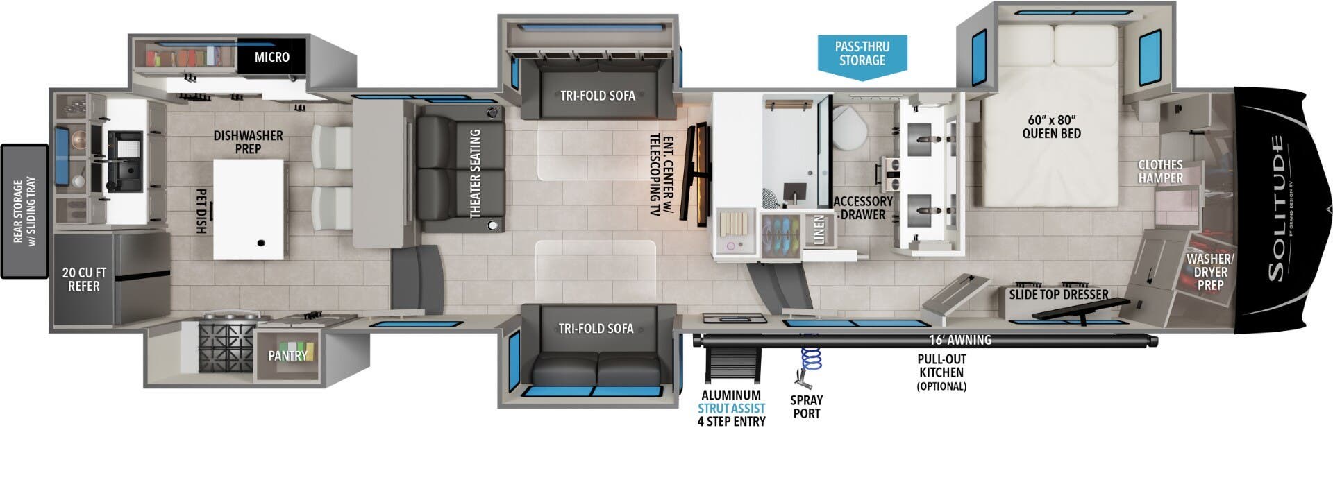 Call now about this 2026 Grand Design Solitude 390RK! 2026 Grand Design Solitude 390RK - New Fifth Wheel For Sale by McClain's RV Rockwall in Rockwall, Texas