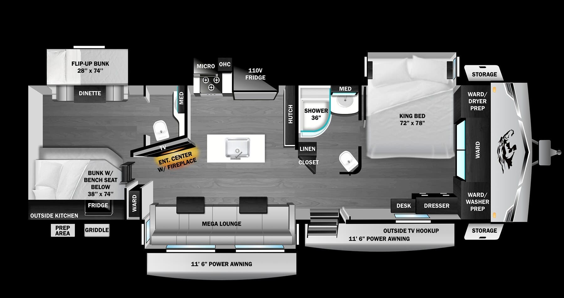Call now about this 2026 Highland Ridge Open Range 338BHS! 2026 Highland Ridge Open Range 338BHS - New Travel Trailer For Sale by McClain's RV Rockwall in Rockwall, Texas
