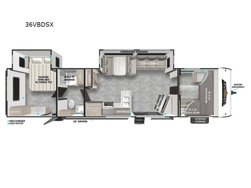 Call now about this 2024 Forest River Wildwood 36VBDSX! 2024 Forest River Wildwood 36VBDSX - Used Travel Trailer For Sale by McClain's RV Rockwall in Rockwall, Texas