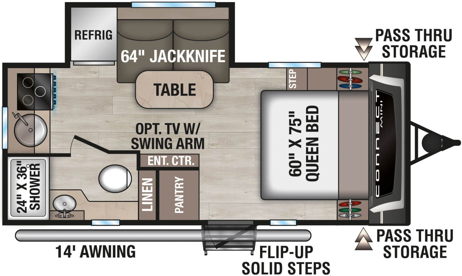 Call now about this 2026 K-Z Connect Mini 171RK! 2026 K-Z Connect Mini 171RK - New Travel Trailer For Sale by McClain's RV Rockwall in Rockwall, Texas