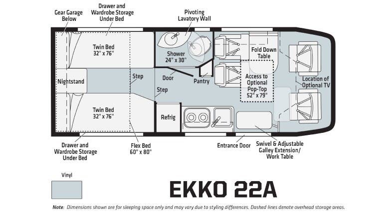 Call now about this 2025 Winnebago Ekko 22A! 2025 Winnebago Ekko 22A - Used Class C For Sale by McClain's RV Rockwall in Rockwall, Texas