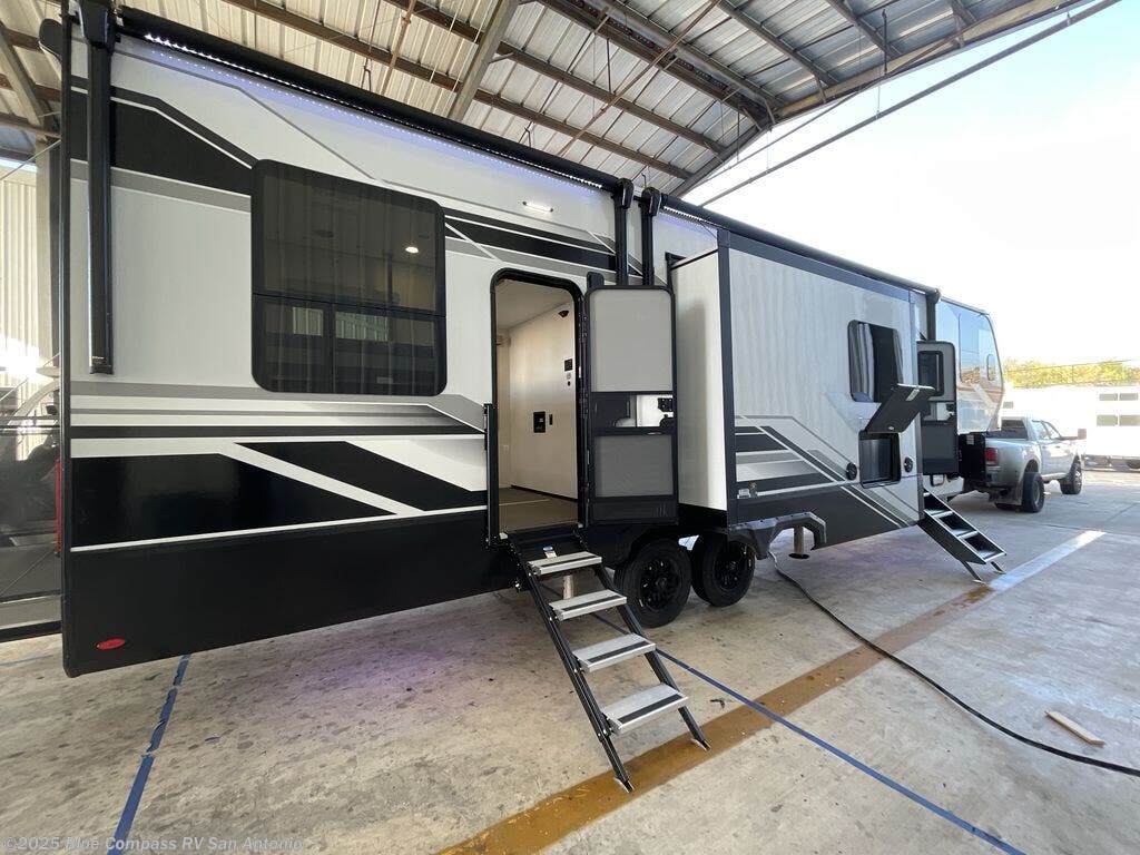 Contact us now about this 2025 Grand Design Momentum 344M! 2025 Momentum 344M by Grand Design from Blue Compass RV San Antonio in San Antonio, Texas
