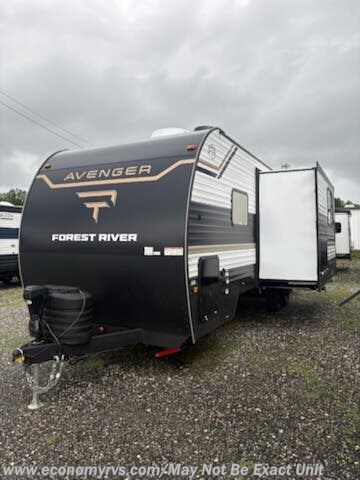 Call now about this 2025 Prime Time Avenger 25MKO! 2025 Prime Time Avenger 25MKO - New Travel Trailer For Sale by Economy RVS, LLC in Mechanicsville, Maryland features Outside Kitchen, Exterior Speakers, Roof Vents, Refrigerator (12V), External Shower