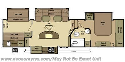 Contact us now about this 2014 Open Range Roamer RF 367BHS! Floorplan of 2014 Open Range Roamer RF 367BHS
