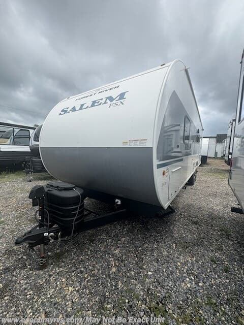 Call now about this 2026 Forest River Salem FSX Max Series 270RTK Platinum! 2026 Forest River Salem FSX Max Series 270RTK Platinum - New Toy Hauler For Sale by Economy RVS, LLC in Mechanicsville, Maryland features Air Conditioning, LP Detector, Power Awning, Water Heater, Converter
