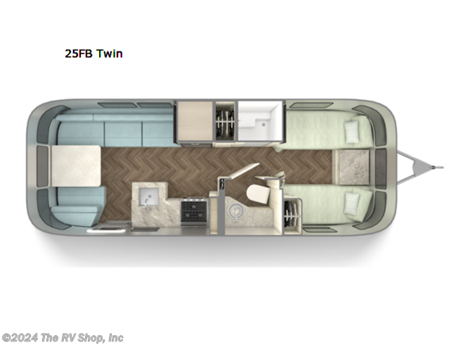 2024 Airstream International 25FB Twin - New Travel Trailer For Sale by The RV Shop, Inc in Baton Rouge, Louisiana