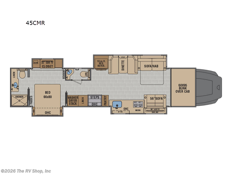 Call now about this 2021 Renegade Renegade Classic 45CMR! 2021 Renegade Renegade Classic 45CMR - Used Super C For Sale by The RV Shop, Inc in Baton Rouge, Louisiana features Slideout
