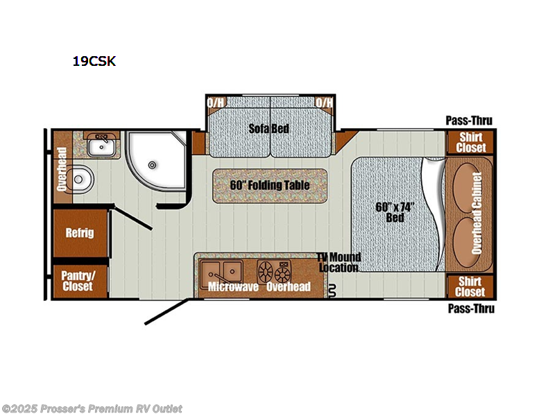 Call now about this 2026 Gulf Stream Vintage Cruiser 19CSK! 2026 Gulf Stream Vintage Cruiser 19CSK - New Travel Trailer For Sale by Prosser's Premium RV Outlet in Sturtevant, Wisconsin features Slideout