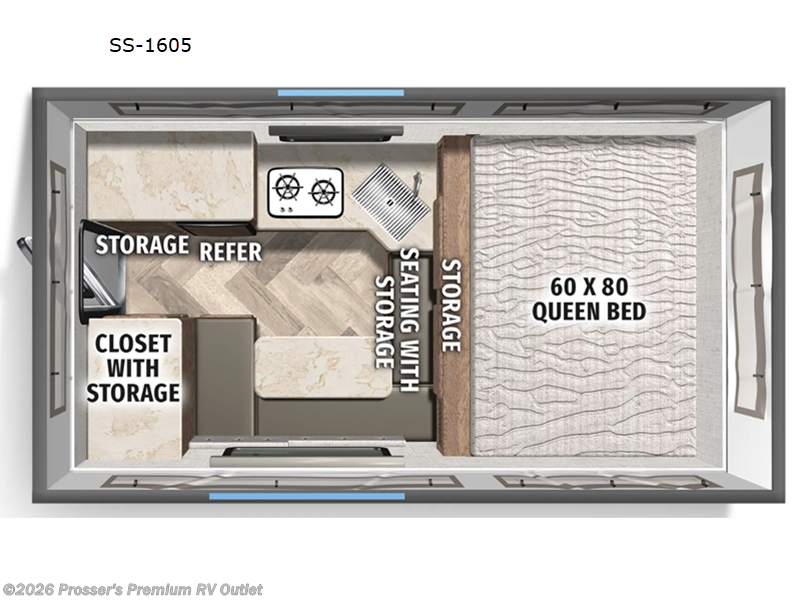 Call now about this 2025 Palomino Real-Lite SS-1605! 2025 Palomino Real-Lite SS-1605 - New Truck Camper For Sale by Prosser's Premium RV Outlet in Sturtevant, Wisconsin