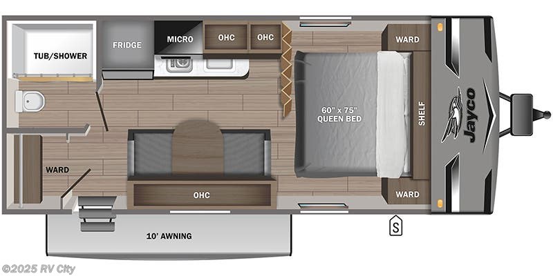 Call now about this 2024 Jayco Jay Flight SLX 195RB! Floorplan of 2024 Jayco Jay Flight SLX 195RB