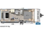 Call now about this 2026 Forest River Cherokee Grey Wolf 20RDSE! Floorplan of 2026 Forest River Cherokee Grey Wolf 20RDSE