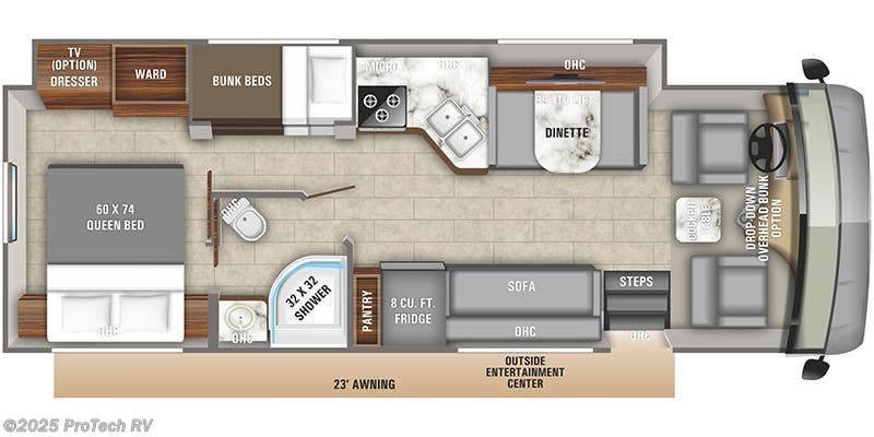 Floorplan of 2020 Entegra Coach Vision 29F