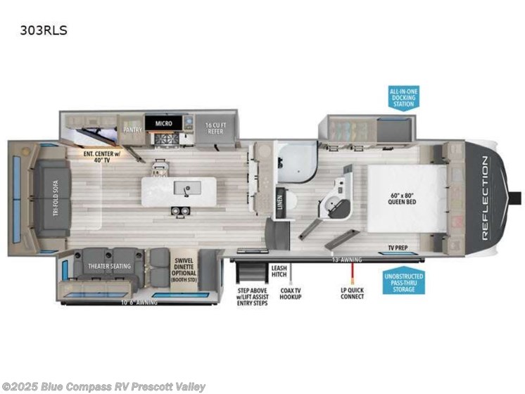 Email now about this 2025 Grand Design Reflection 303RLS! New 2025 Grand Design Reflection 303RLS available in Prescott Valley, Arizona