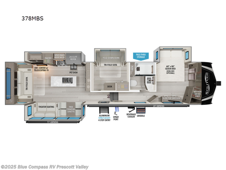 Email now about this 2025 Grand Design Solitude 378MBS! New 2025 Grand Design Solitude 378MBS available in Prescott Valley, Arizona