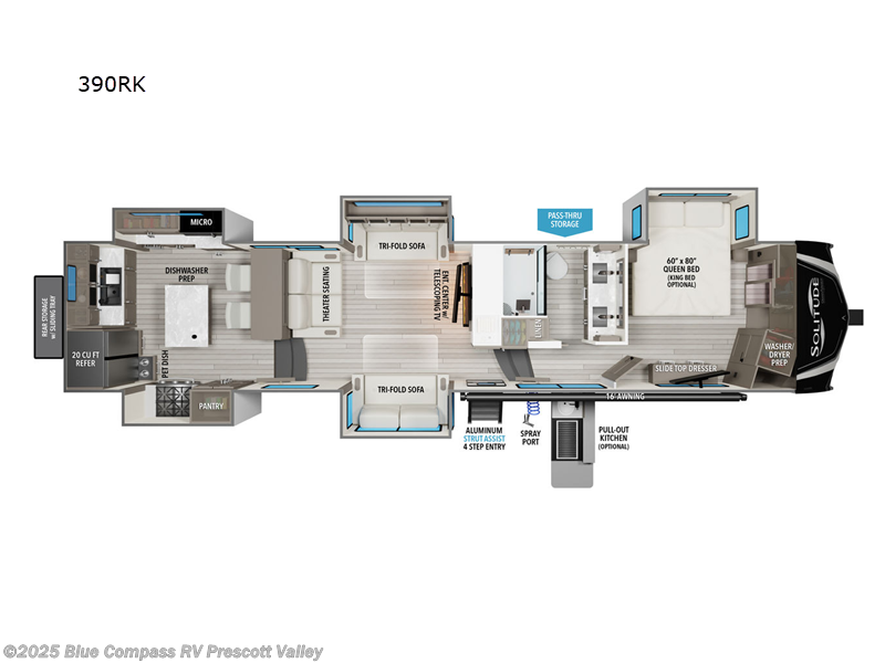 Email now about this 2025 Grand Design Solitude 390RK! New 2025 Grand Design Solitude 390RK available in Prescott Valley, Arizona