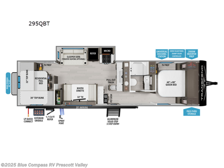 Email now about this 2025 Grand Design Transcend 295QBT! New 2025 Grand Design Transcend 295QBT available in Prescott Valley, Arizona