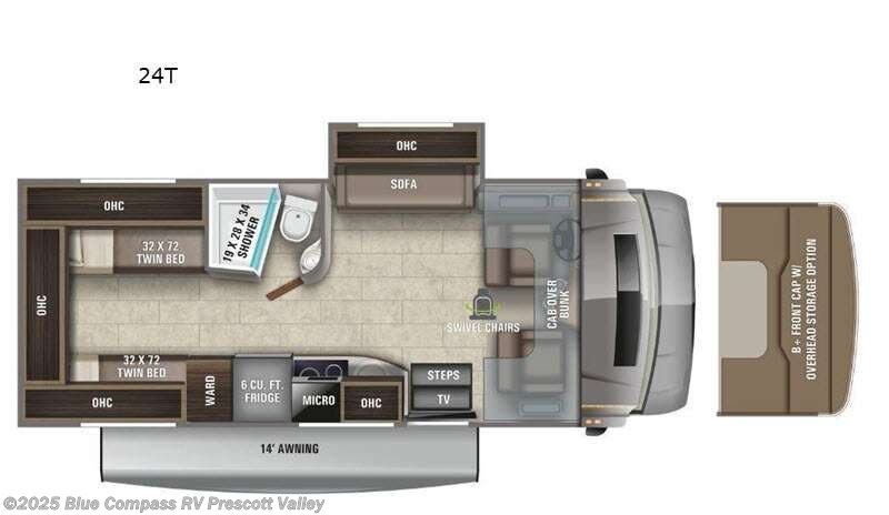 Call now about this 2021 Entegra Coach Qwest 24T! 2021 Entegra Coach Qwest 24T - Used Class C For Sale by Blue Compass RV Prescott Valley in Prescott Valley, Arizona features Slideout