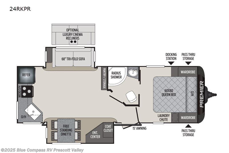 Call now about this 2021 Keystone Premier Ultra Lite 24RKPR! 2021 Keystone Premier Ultra Lite 24RKPR - Used Travel Trailer For Sale by Blue Compass RV Prescott Valley in Prescott Valley, Arizona features Slideout