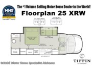 Call now about this 2026 Tiffin Wayfarer 25 XRW! Floorplan of 2026 Tiffin Wayfarer 25 XRW