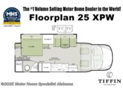 Call now about this 2026 Tiffin Wayfarer 25 XPW! Floorplan of 2026 Tiffin Wayfarer 25 XPW