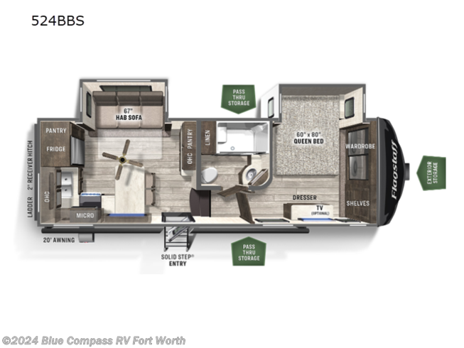 2023 Forest River Flagstaff Super Lite 524BBS - New Fifth Wheel For Sale by Blue Compass RV Fort Worth in Fort Worth, Texas