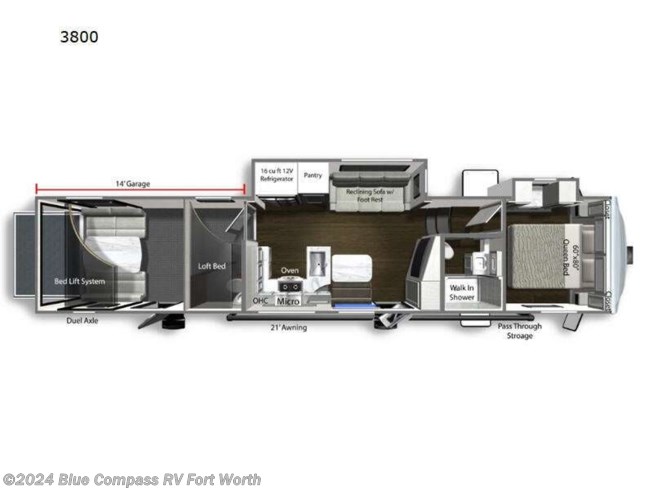2024 Dutchmen Voltage V-Series 3800 - New Toy Hauler For Sale by Blue Compass RV Fort Worth in Ft. Worth, Texas